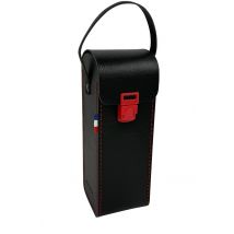 Sacoche Rigide Noir Pour 3 Boules De Pétanque + Cochonnet Avec Poignée En Cuir - Maroquinor - Cadetel