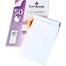 Bloc De Correspondance - Papier À Lettres - A4 - Blanc - 50 Feuilles - Courrier - Gpv - GPM