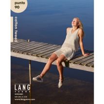 Livre Punto N°90 – Cotton Tweed - Lang Yarns Bleu