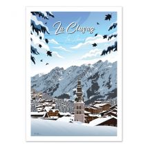 Affiche 30x40 Cm - La Clusaz Les Aravis - Benoit Collet - Wall Editions