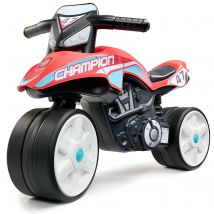 Draisienne Moto Street Champion Avec Guidon Directionnel Et Roues Silencieuses - Rouge - Dès 2 Ans - 100% Fabriqué En France - Contient 40% De 