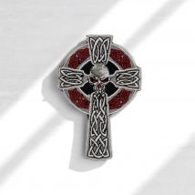 Patch Brodé Croix Celtique Avec Tête De Mort - Saperlipopette by Léna