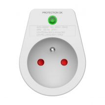 Force Power Prise Parafoudre 1 Sortie Type E – Protection 310j Blanc