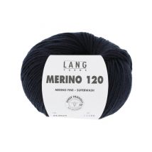 Pelote De Laine À Tricoter Merino 120 - Lang Yarns Bleu (025)