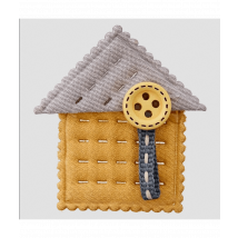 Accessoire En Tissus Chalet 38mm - Prym 90 Jaune Vendu Par 50 Cm