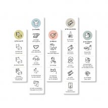 Routines Du Soir - Autocollants Repositionnables - Jouet Créatif Et Éducatif - Belles Combines