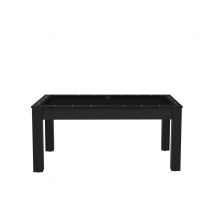 Billard Floride Convertible En Table À Manger - 6 Personnes - Noir Grainé Tapis Noir - 1001jouets