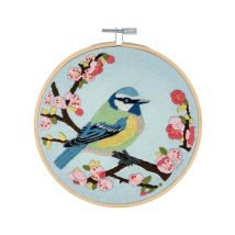 Kit De Broderie bird Blossom Avec Cercle En Bois De 15cm – Trimits | Idéal Pour Débutants Et Passionnés 54 Bird Blossom