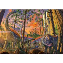 Puzzle Dinosaure : Famille De Brachiosaure 500 Pieces - Educa Collection Animaux Prehistoriques - Dino - 19001 - Educa