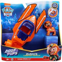 Paw Patrol Pat' Patrouille Aqua Pups - Voiture Et Figurine Zuma - Spin Master