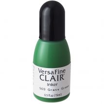 Recharge Encre Versafine Clair - Grass Green - Pour Encreur - 15 Ml - Tsukineko Scrapbooking
