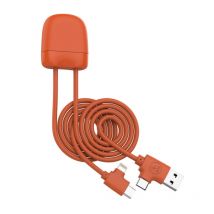 Câble De Charge Xoopar Ice-c Multi-connecteurs D'1 Mètre - Orange - Xoopar