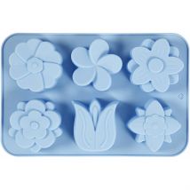 Moule Silicone Loisirs Créatifs - Fleurs - 6 Motifs - CC Hobby