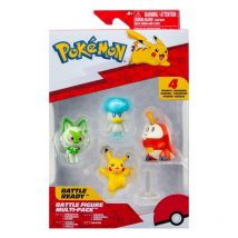 Pokémon Gen Ix - Pack 4 Figurines Battle Figure Set - Jazwares