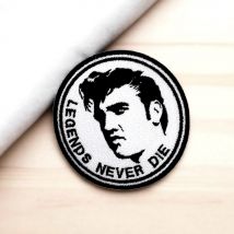 Ecusson Elvis Presley – Patch Thermocollant Legends Never Die - Saperlipopette by Léna