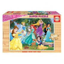 Puzzle 100 Pcs Princesse Disney En Bois - Educa Borras
