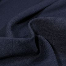 Tissu Burlington Uni Bleu Marine - Au Mètre - Craftine