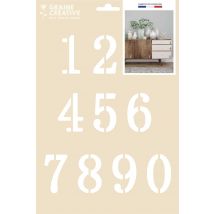 Pochoir A4 Sans Sachet - Chiffres - Graine Creative