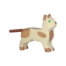 Figurine Holtztiger Petit Chat Debout