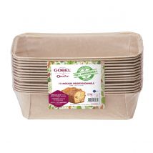 Pack De 15 Moules Cake 23,3 X 11 X 6,5 Cm (papier Professionnel Biodégradable) Origine - Gobel