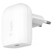 Belkin Chargeur Secteur Usb C 20w Power Delivery Pps Format Plat Et Compact Blanc