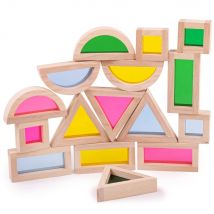 Set De 16 Blocs Sensoriels Naturels - Bigjigs Toys