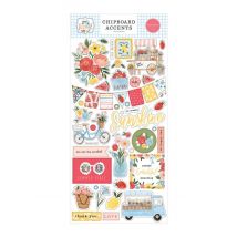 Chipboard Summer Carta Bella - Echo park