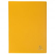 Protège-documents En Polypropylène Souple Opak 120 Vues - A4 - Jaune - X 8 - Exacompta