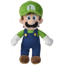 Peluche Luigi 31 Cm - Plombier - Nintendo - Peluche Licence Super Mario - Nicotoy