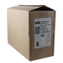Enveloppes - Kraft - C4 - 229x324 Mm - Autocollante - Carton De 250 - Gpv - GPM