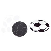 Dessous De Verre Ballon De Foot En Mousse 10 Cm 6 Pièces - Megacrea DIY