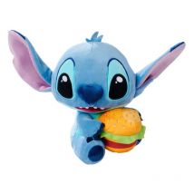 Lilo & Stitch - Peluche Stitch Avec Burger 25 Cm - Simba