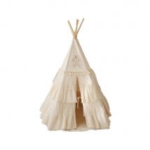 Tente Tipi Boho À Volants - Beige - Moi Mili
