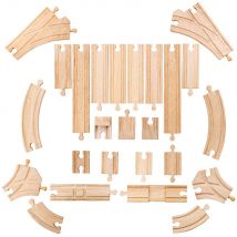 Lot D Extensions De Rails Au Sol - Bigjigs Toys