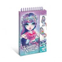Mini Carnet De Mode – Isadora - Nebulous Stars - Aqua