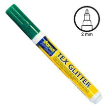 Feutre Peinture Pour Tissu Vert Foncé Pailleté - Darwi