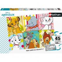 Puzzle Mes Animaux Disney Préférés 45 Pcs - Nathan