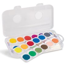 24 Peintures Aquarelle En Godet Ø 30 Mm - Primo