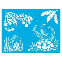 Pochoir Plastique Souple Réutilisable 18,5 X 14,5 Cm Fabrika Decoru Feuillage 381 - FABRIKA DECORU