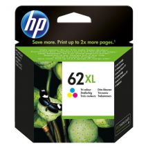 Hp 62xl Cartouche D'Encre Trois Couleurs Grande Capacité Authentique (c2p07ae) Pour Officejet Mobile 250, Envy 5540/5640/7640