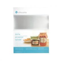 Feuilles Adhésives Argent Métal Imprimables - Silhouette