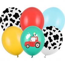 Bouquet 6 Ballons - Ferme - PartyDeco