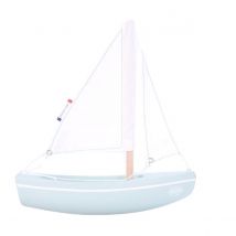 Le Sloop Vert D'Eau – Bateau En Bois 21cm - Maison Tirot - Rose