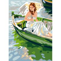 Canevas Antique Au Fil De L'Eau 32x50 Cm - Megacrea DIY