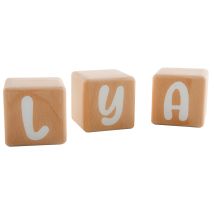 3 Cubes 5x5cm + 47 Stickers Blancs - Louyou