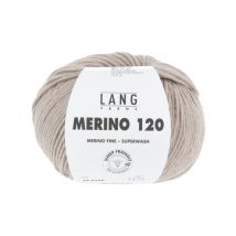 Pelote De Laine À Tricoter Merino 120 - Lang Yarns Marron (226)
