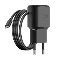 Avizar Chargeur Secteur 1a Avec Câble Micro-usb Intégré 1.1m Noir
