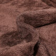 Tissu Eponge Bébé Bambou Tout Doux Cacao - Au Mètre - Craftine