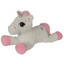 Peluche Licorne Geante Blanche 1 Metre 25 - Animaux Fantastique - Nicotoy - 5831414 - Nicotoy