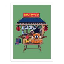 Affiche 50 X 70 Cm - House Of Ramen Goku - Rafa Gomes - Wall Editions